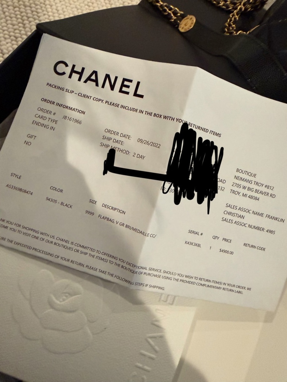 CHANEL Black Quilted Mini Flap Crossbody with Gold Hardware - Picture 6 of 7